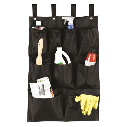 Hospitality 1 Source® XDuty® Housekeeping Cart Caddy Bag, 9 Multipurpose Bag, 19 x 32, Black